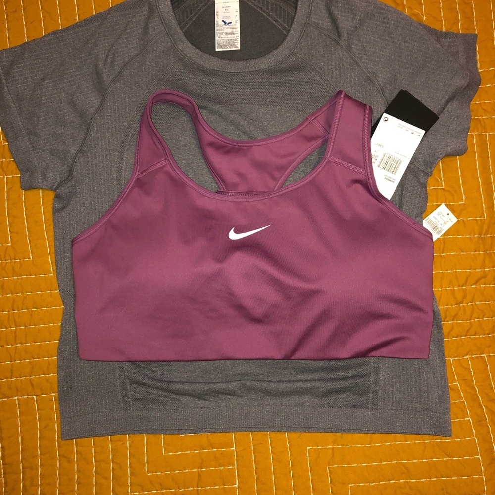 Nike Women's Plum Dri Fit Sports Bra